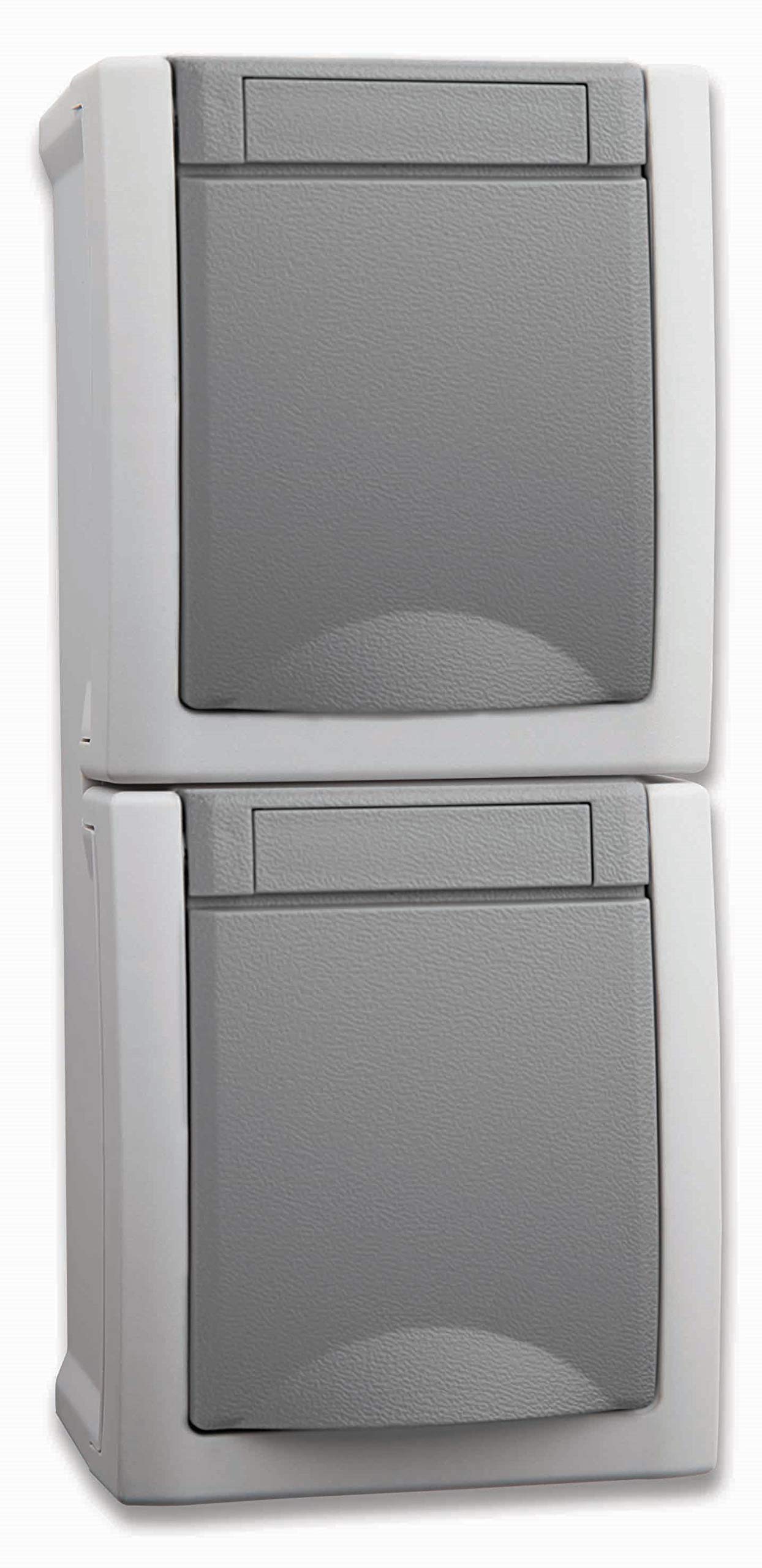 Presa doppia 2P+T impermeabile IP54 - Viko by Panasonic - Grigio - NF | Leroy Merlin