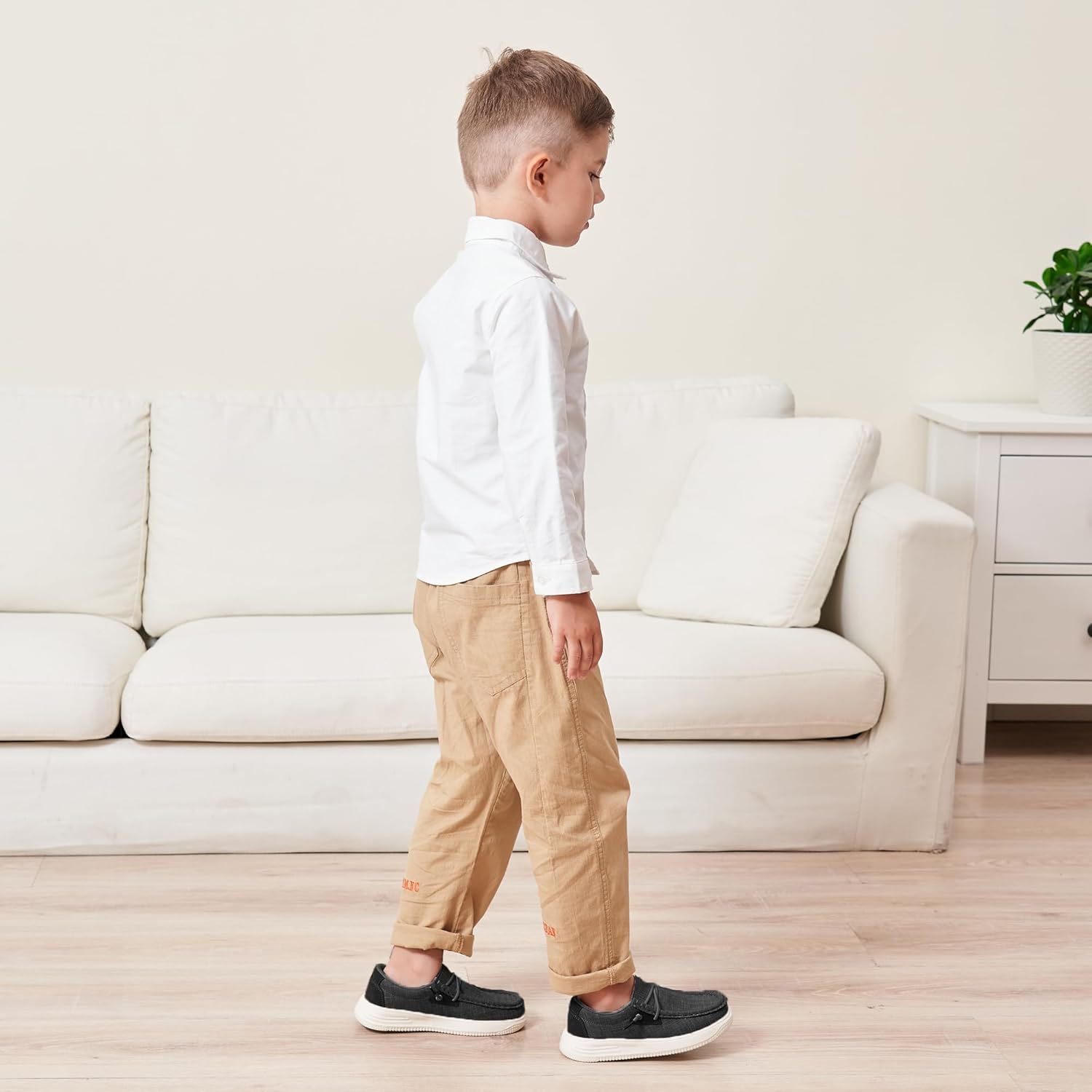 Apakowa Kids Boys Girls Loafers Slip-On Lightweight Comfortable Shoes (Toddler/Little Kid/Big Kid) - Image 2