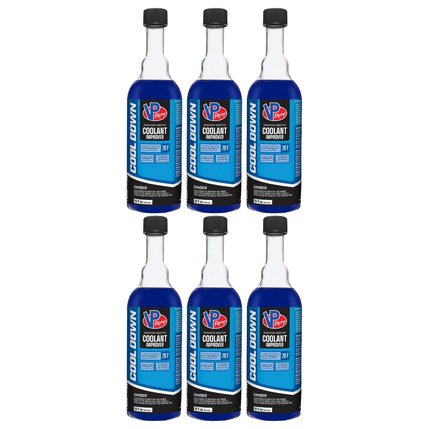 VP Racing Fuels 2085 Cool Down Coolant Performance Improver, 16 Ounces (6 Pack)