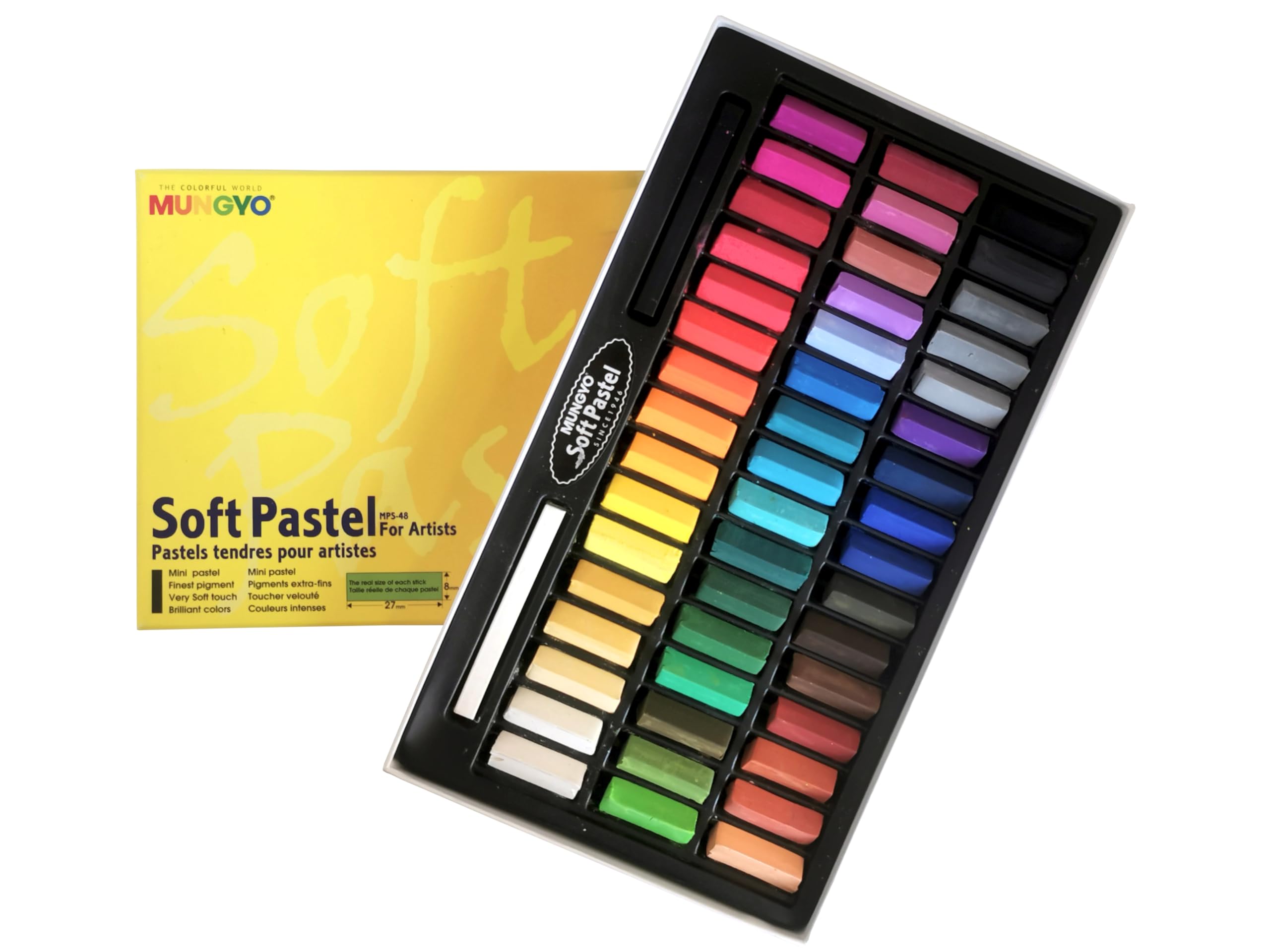 Square Soft Half Stick Pastels 48-Piece Set MPS 48