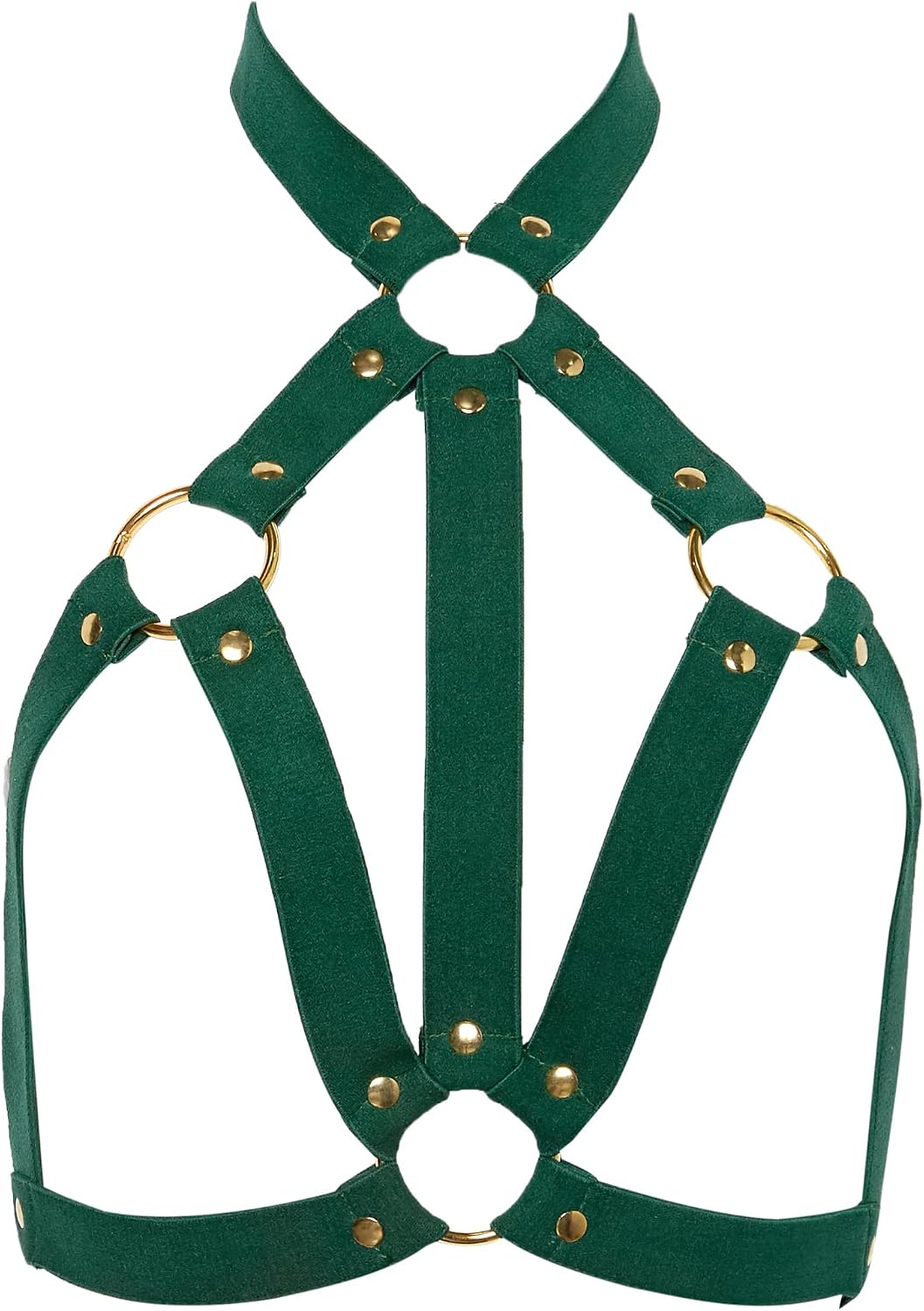 Daisy corsets Women's Stretchy Body Harness W/Gold Hardware