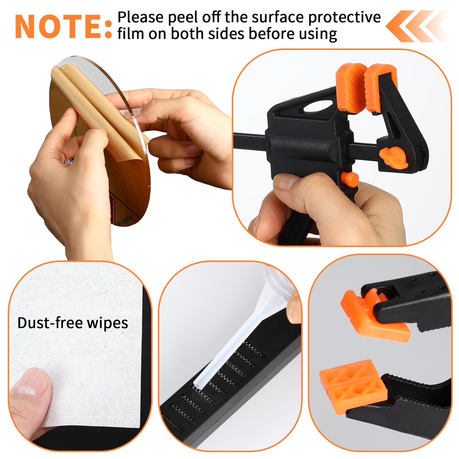 Didaey 539 pezzi Kit di strumenti per appiattire le carte Kit di pulizia per collezionisti Pulizia da collezione Proteggere Fix Carte piegate Appiattire i bordi sollevati Accessori