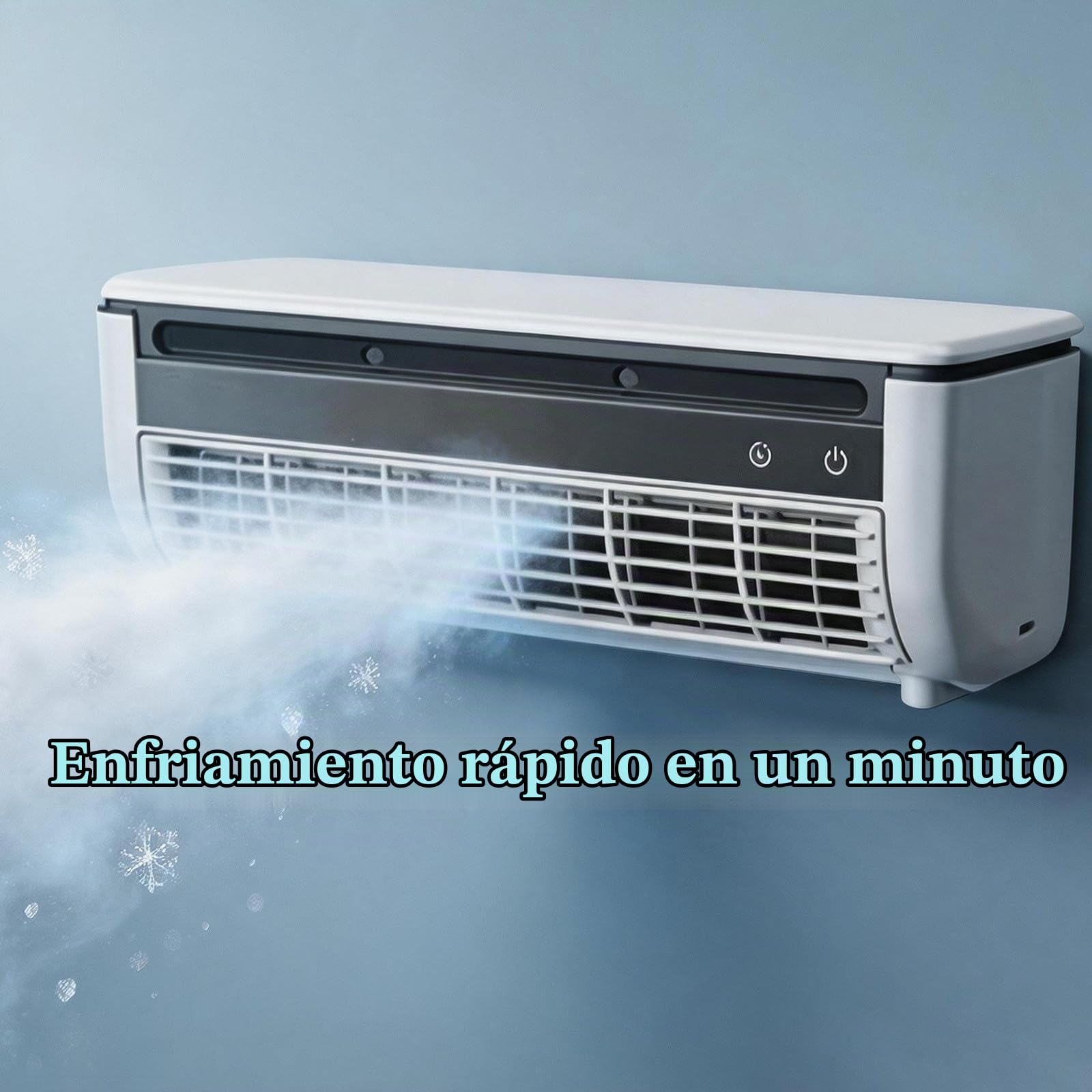 Enfriador de aire portátil con flujo de aire fuerte funcionamiento silencioso eficiente rendimiento de enfriamiento diario (A, A)