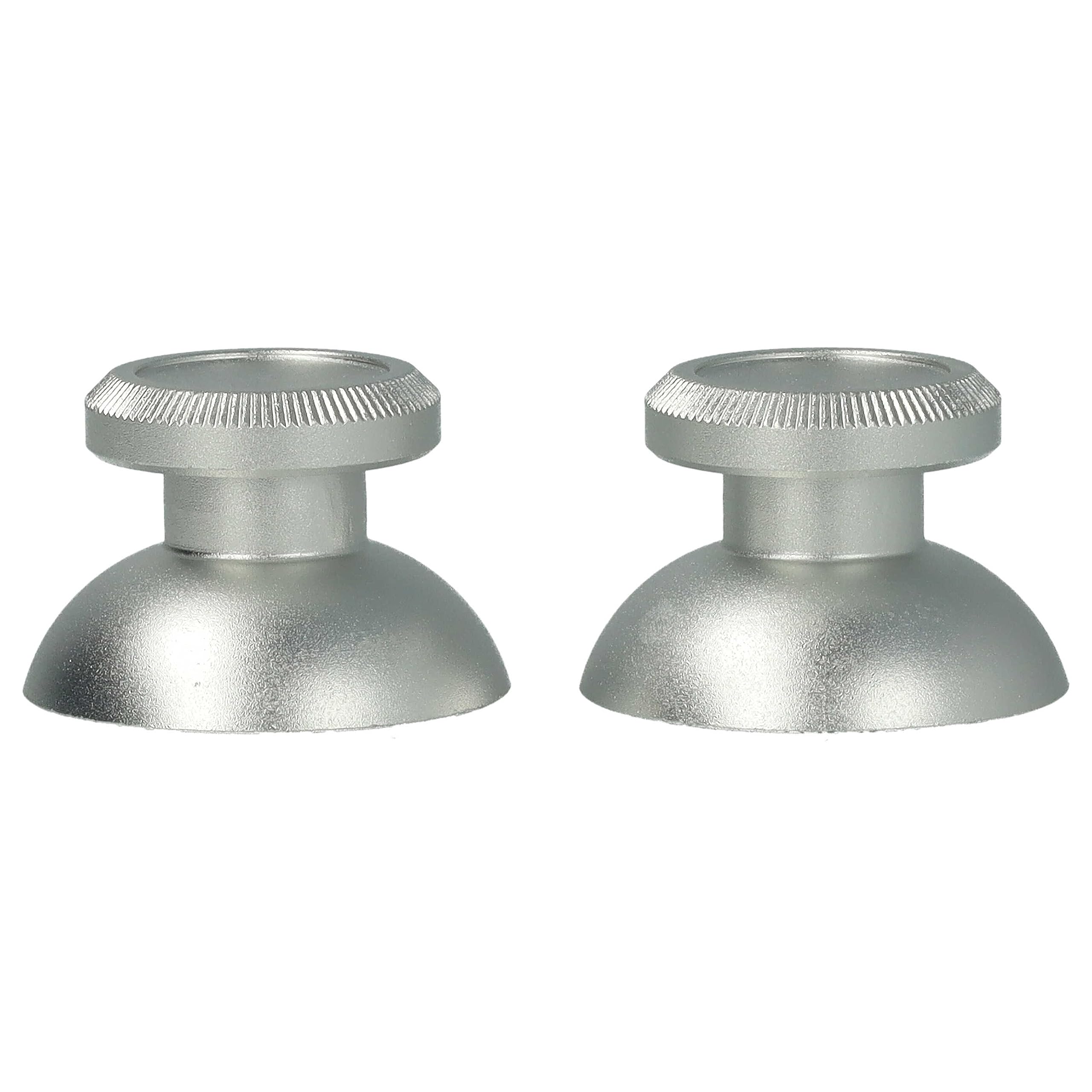 vhbw 2X thumbsticks Compatible con Microsoft Xbox One Mando - Tapa Joystick, Aluminio, Plata