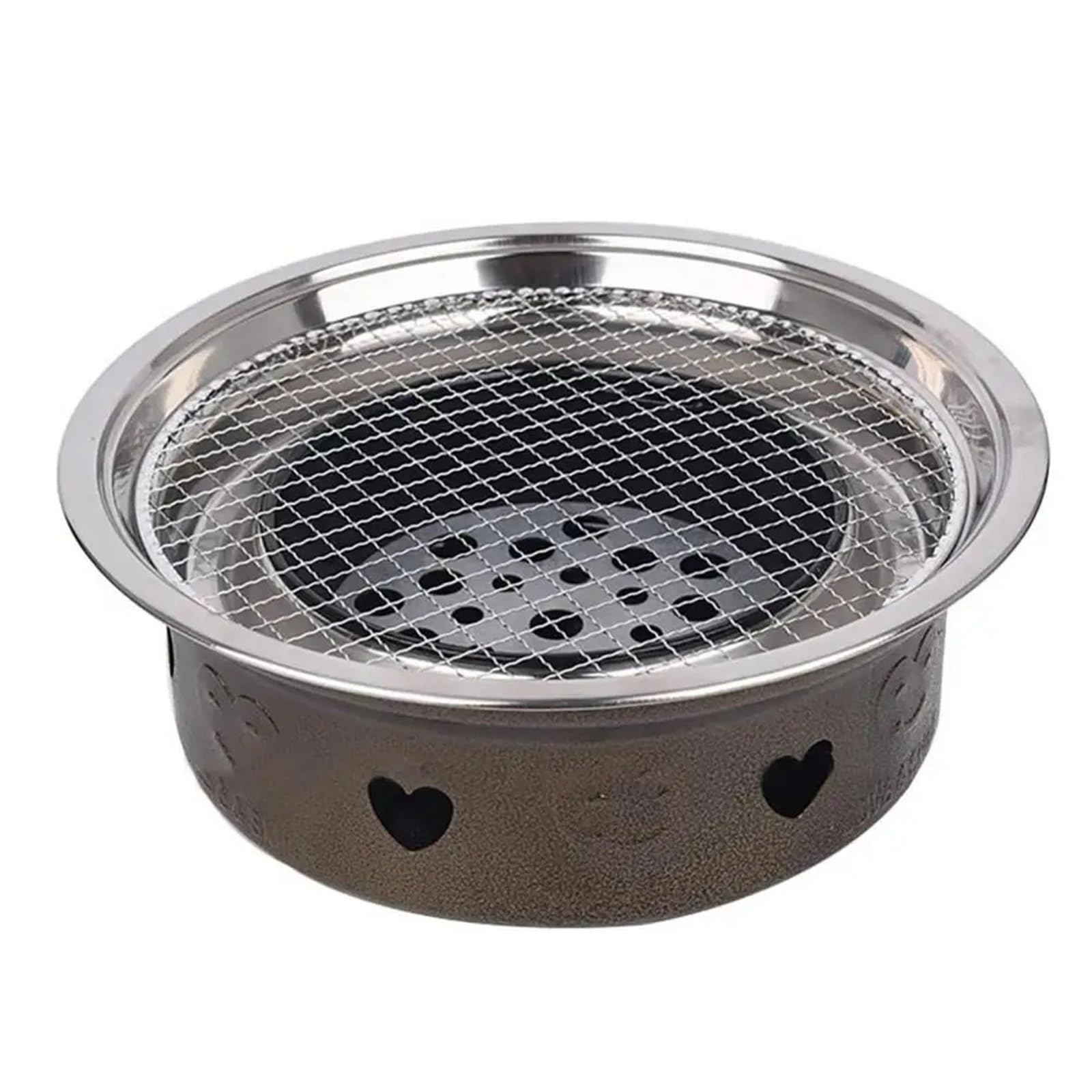 Siatka do grilla BBQ ze stali nierdzewnej, okrągła, 15-38 cm(28cm)