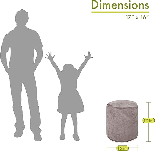 Miniatura 17 de Majestic Home Goods Vintage Villa - Puf otomano para interiores, 16 pulgadas de largo x 16 pulgadas de ancho x 17 pulgadas de alto