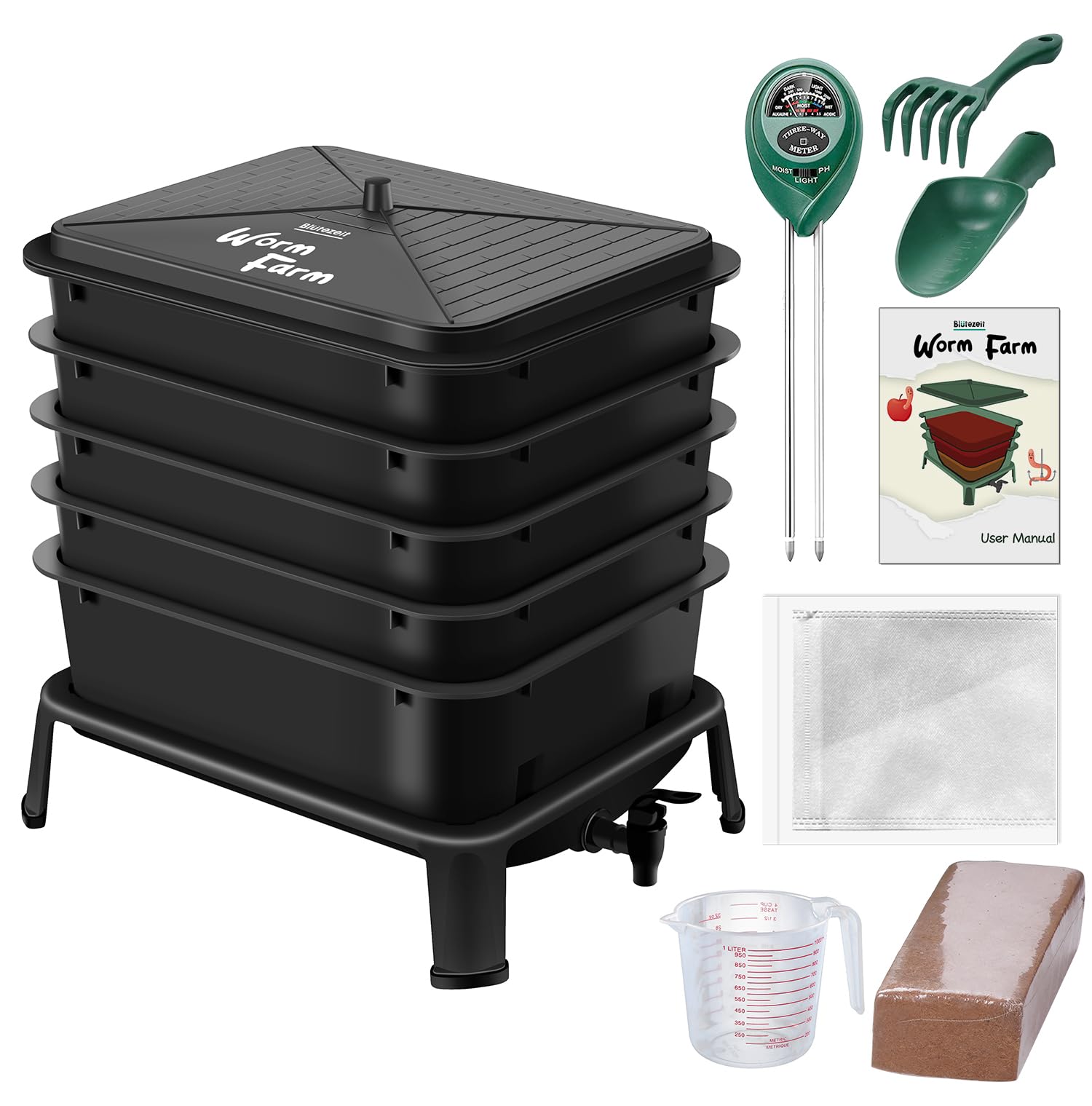 Blütezeit 5-Tray Worm Composter