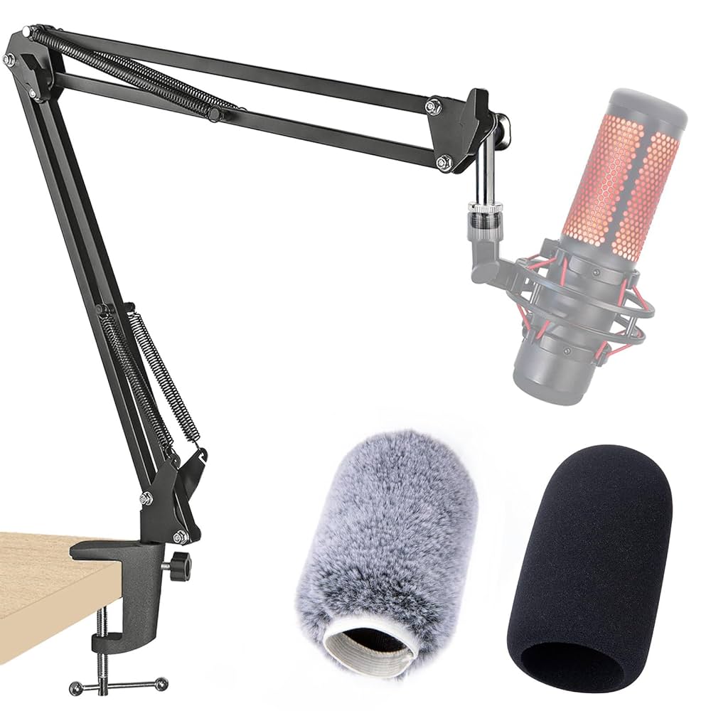hyperx quadcast マイクアーム付き Amazon.com: HyperX QuadCast Boom Arm with HyperX Mic Cover