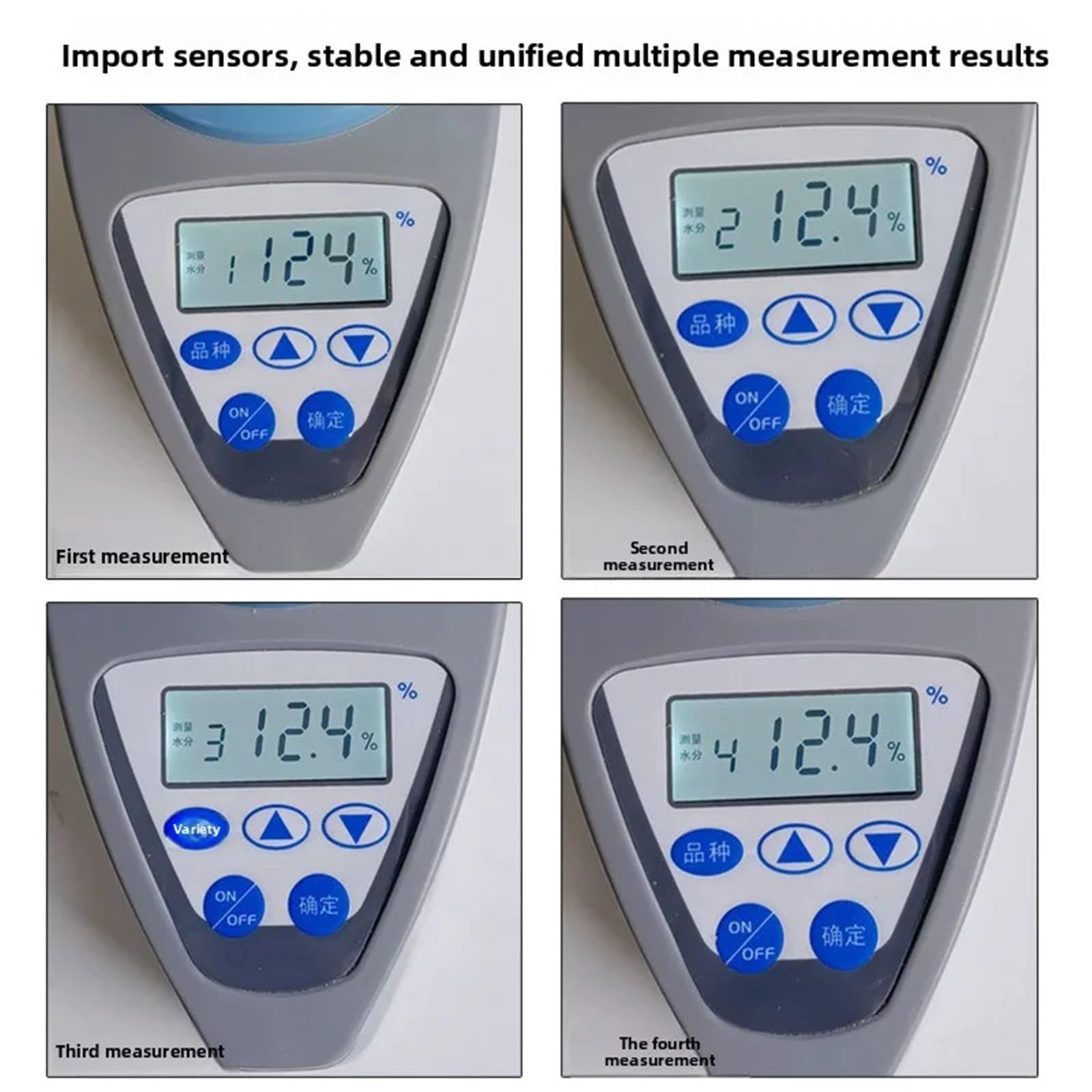Feuchtigkeitsmessgeräte, Hochpräziser automatischer digitaler Feuchtigkeitsmesser for Getreide, Mais, Reis, Weizen, Tester, Detektor