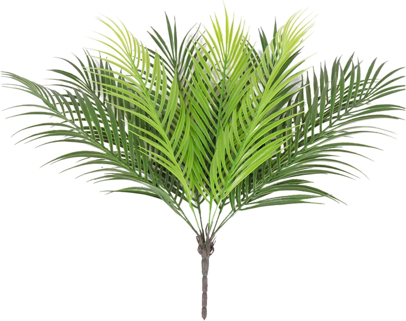 88 Pièces Décoration Tropicale - Feuilles Palmier 20cm + Fleurs Hibiscus