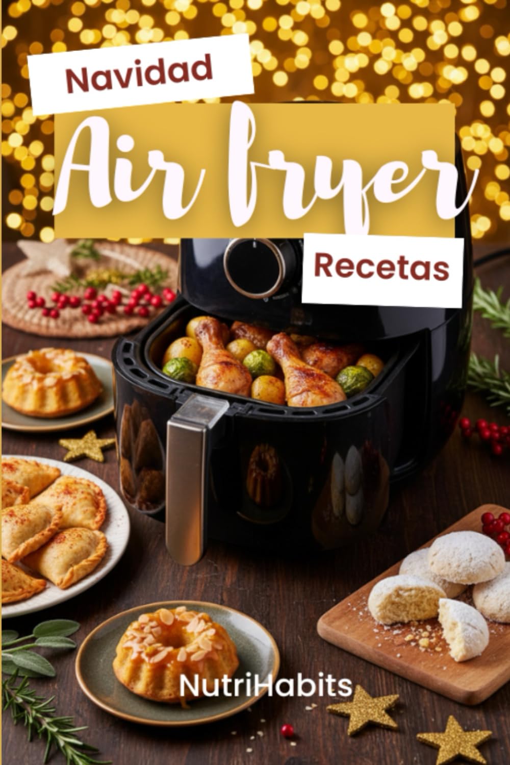 Navidad en Air Fryer: Recetas saludables, rápidas y sin remordimientos: Libro de recetas en airfryer para que disfrutes de la Navidad sin aceite ni grasas. ¡Sácale partido a tu freidora de aire!