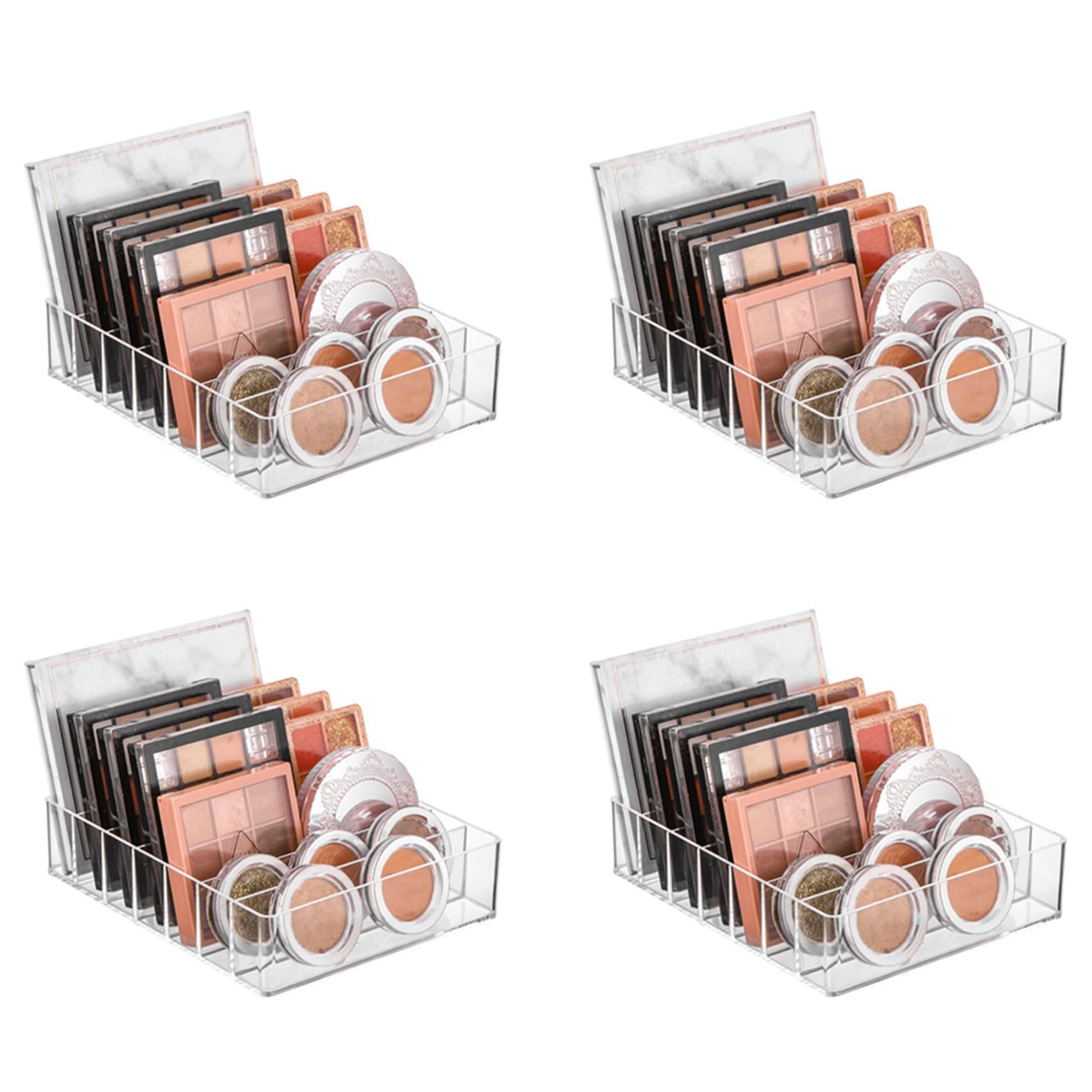 Boîte de Rangement de Cosmétiques et Palette de Maquillage à 7 Sections pour Vanités