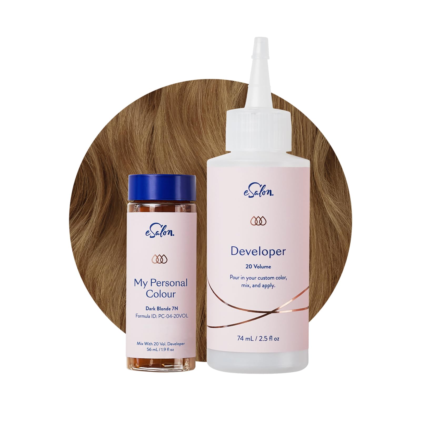 eSalon Permanent Hair Colour Set, 100% Grauabdeckung, Heimcolorationen, 0% Ammoniak Haarfarben, Multidimensionale Haarfarben, Professionelle Haarfarben