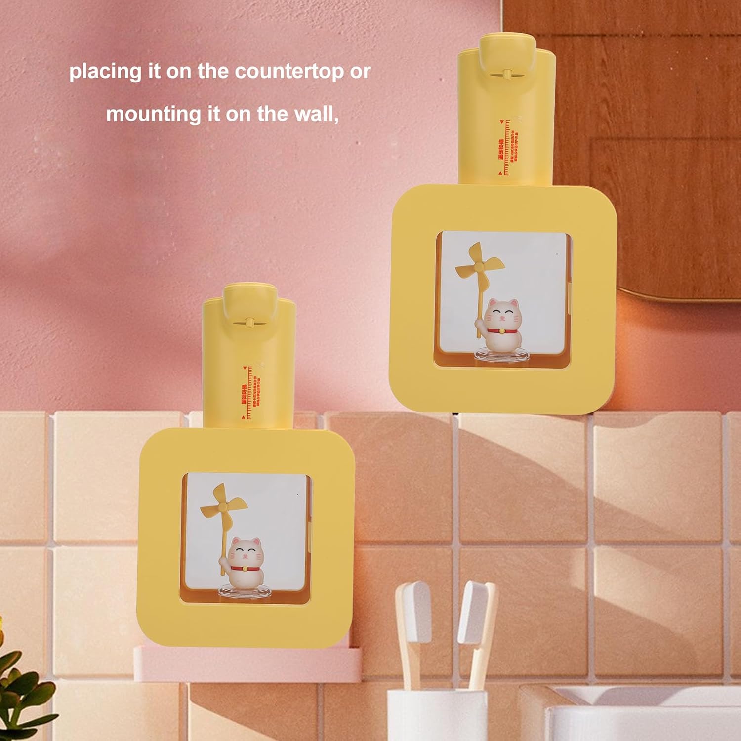 Foam, 1200mah Wall Mounted 3 Levels Adjustable Automatic Foaming for Kitchen (CCYLEZxeo5q7nrzv-13)