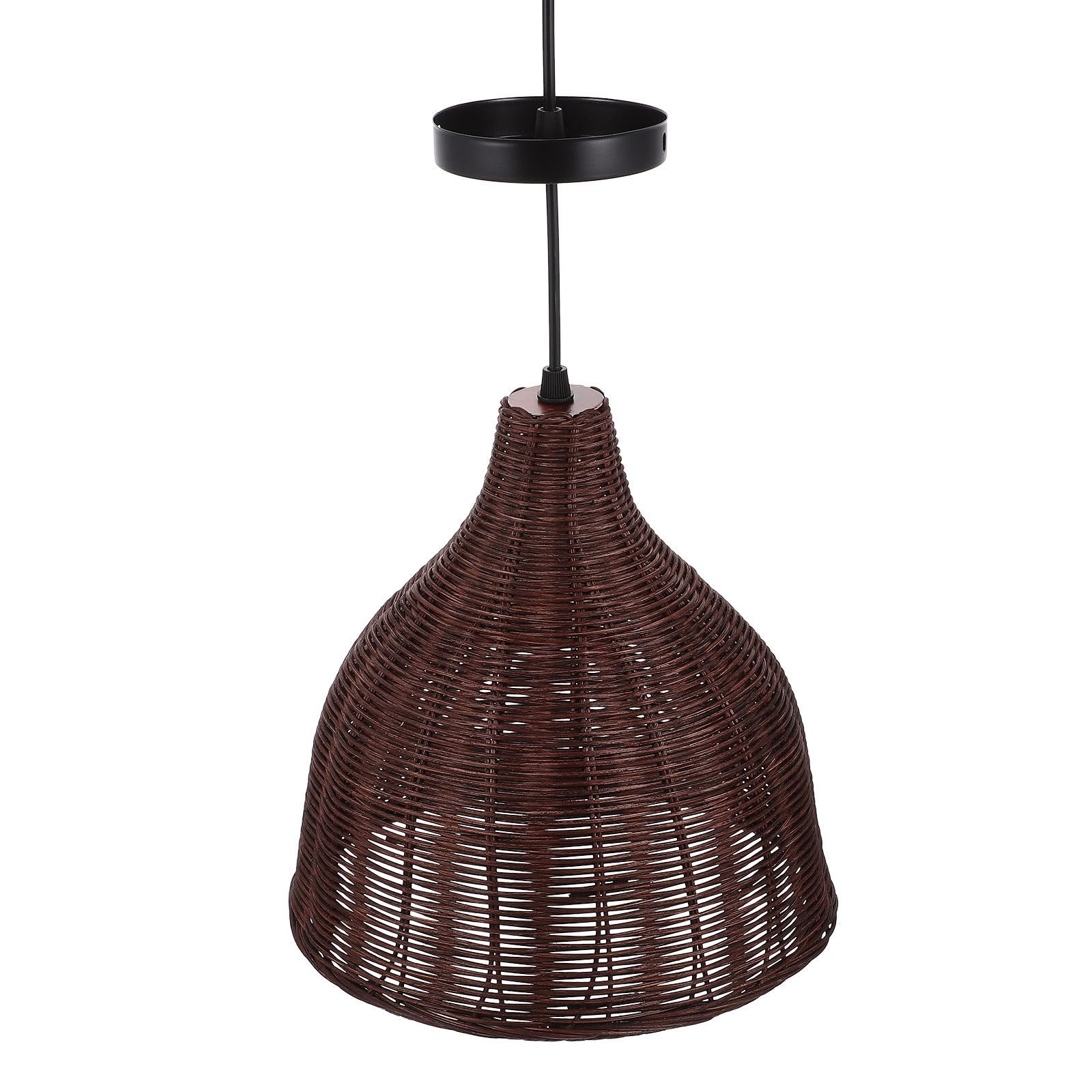 Marrón Pantalla de Ratán Decorativa Lámpara, Colgante
