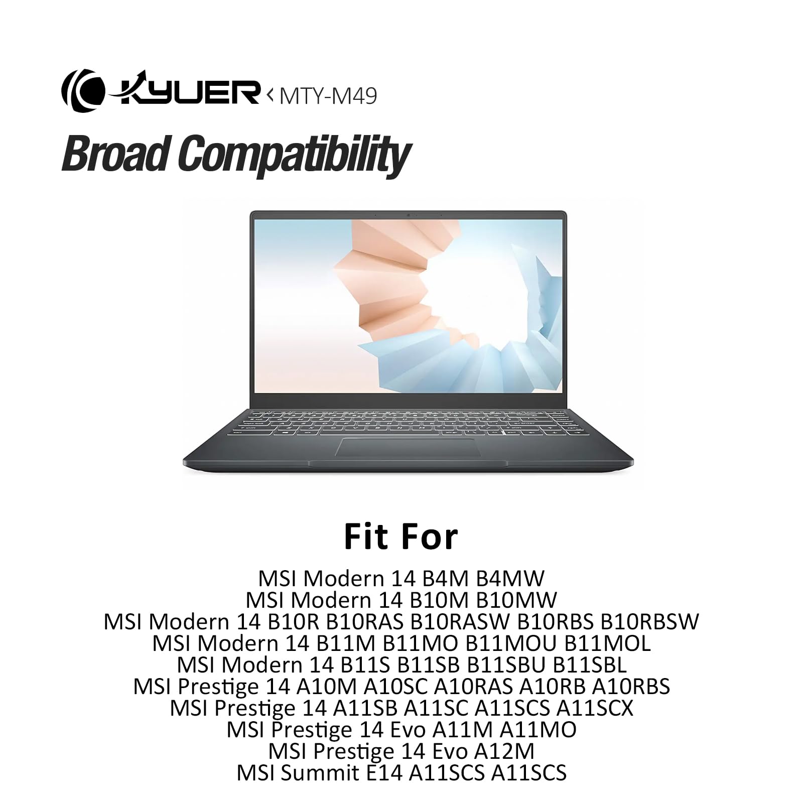 K KYUER BTY-M49 Laptop Akku für MSI Modern 14 B4M B4MW B10M B10MW B10R B10RAS B10RASW B10RBS B10RBSW B11M B11MO B11MOU B11MOL B11SB B11SBU B11SBL Prestige 14 A10M A10SC A10RAS A10RB A10RBS Summit E14