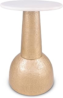 Objet D'Art Small Round Gold End Tables