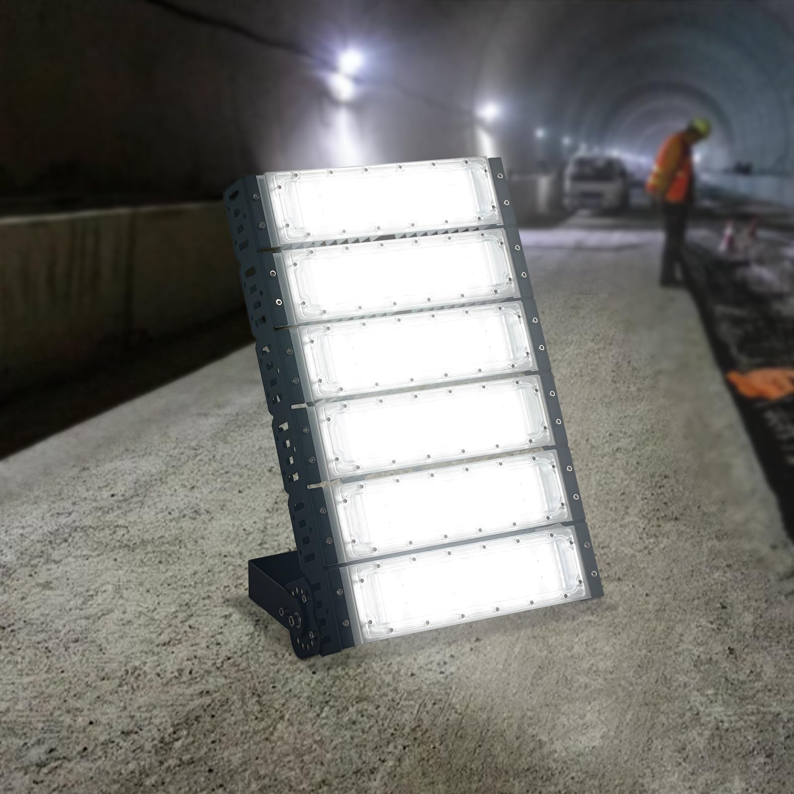 Draußen-Flutlicht,LED Flutlicht,LED-Stadion-Flutlicht Lampensockel kann um 180° gedreht werden,Wasserdichtes Flutlicht