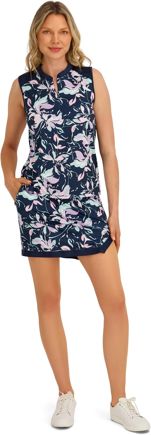 Stella Parker Women's Tennis-Golf Polo Top- UPF+, Quick Dry, Moisture Wicking Athletic Shirt