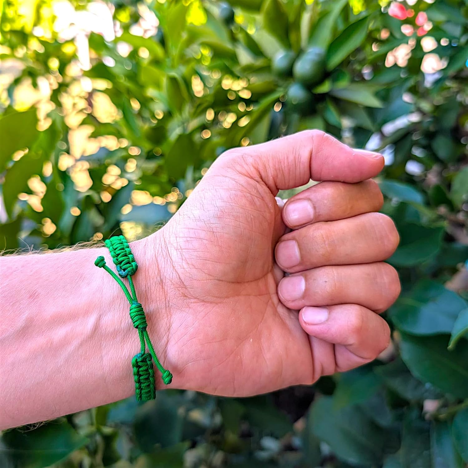 St Michael Archangel Bracelet/Guardian Angel Medal/Adjustable Green Christian Bracelet