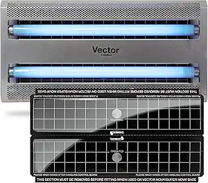 Catchmaster Vector 30, UV Light Fly Traps Indoor for Home, Electric Gnat Traps for House Indoor, Shatterproof Bulbs UV Lamp Fly, Insect & Mosquito Killer, Silent Bug Light for Kitchen, Shed, Garage
