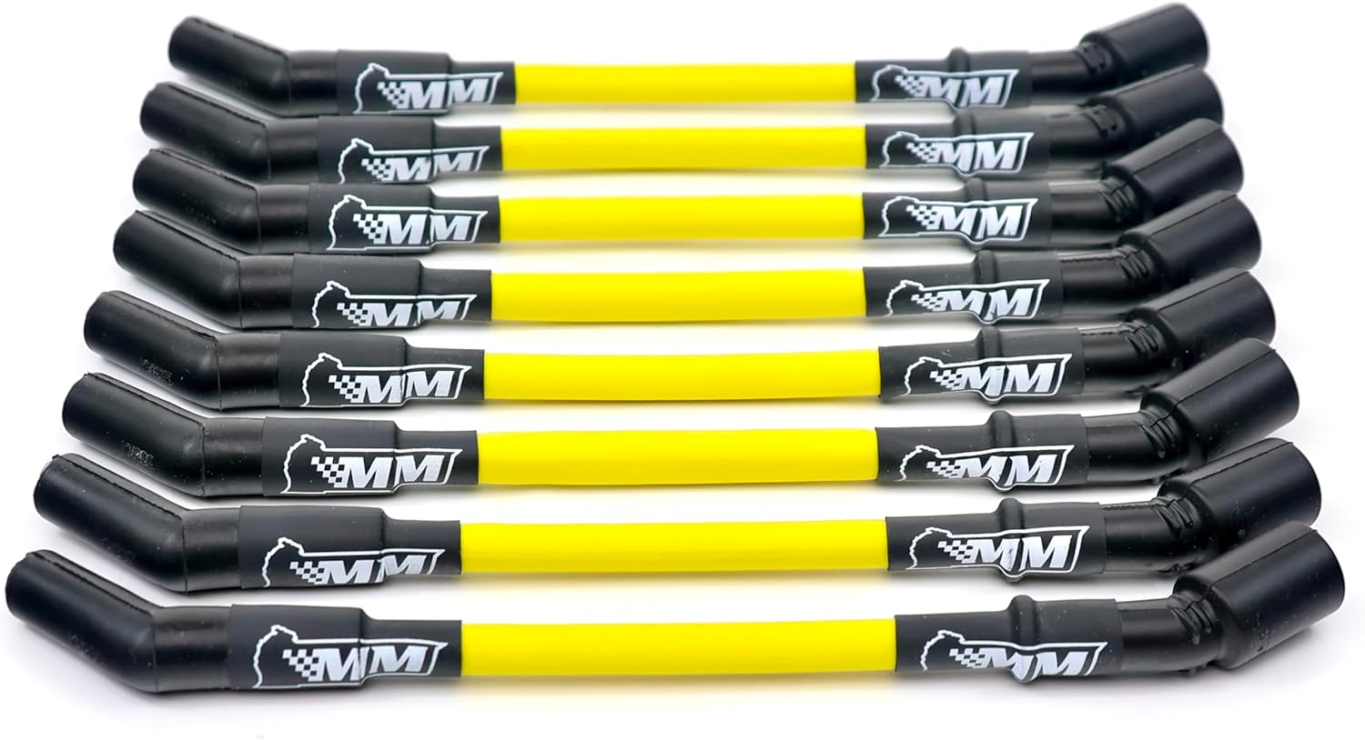 Michigan Motorsports LS Truck Spark Plug Wire Set - 10mm Performance Wires for Truck/SUV 4.8L 5.3L 6.0L 6.2L Silverado Sierra Tahoe Yukon Escalade (Yellow)