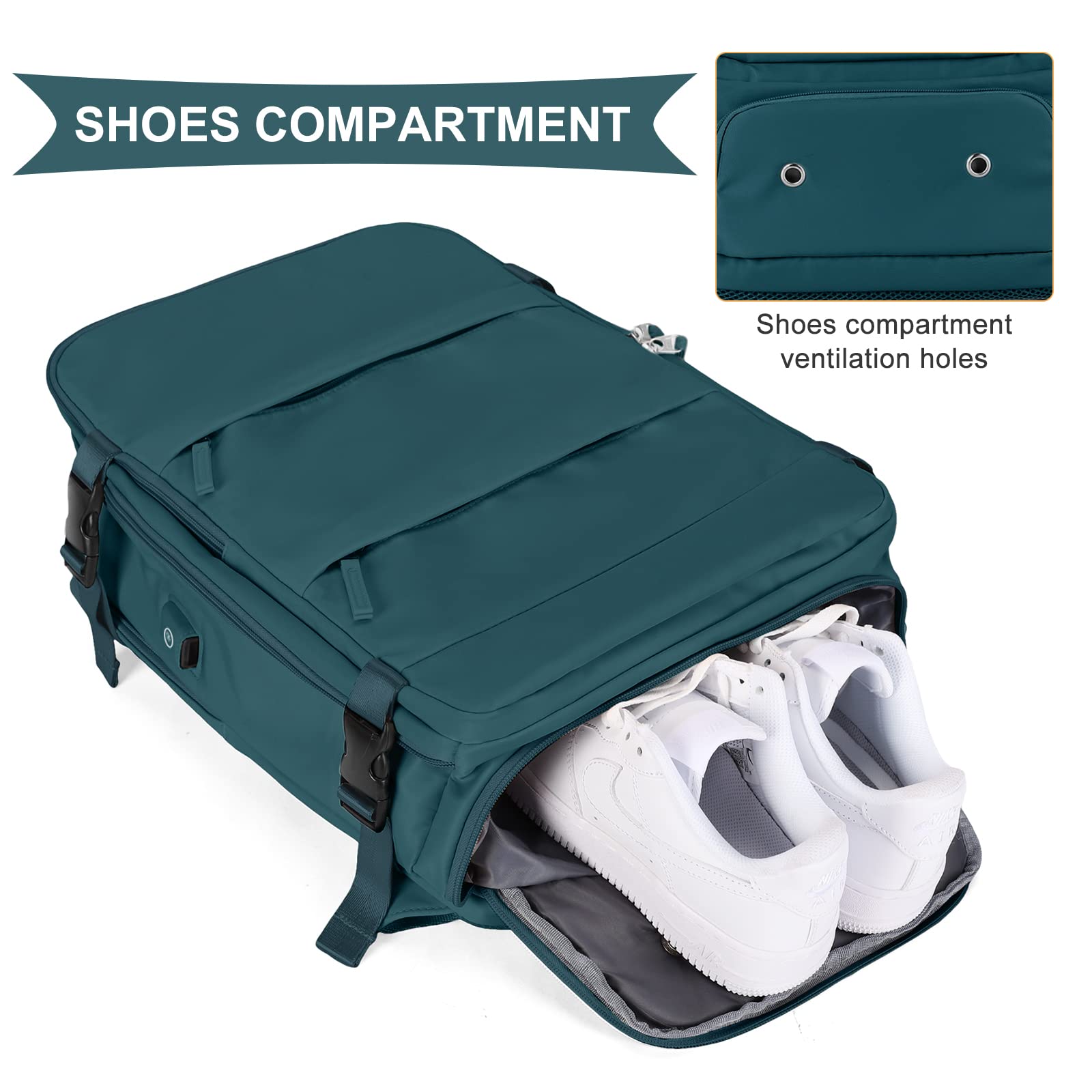 BJLFS Borse da Cabina per Ryanair 40x20x25 Bagaglio a Mano Zaino da viaggio aere,Zaino Easyjet 45x36x20,Zaino Casual per laptop da 14 pollici per scuola