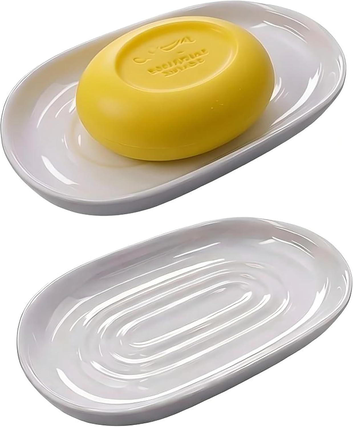 Amazon.com: Ceramic Marble Pattern Soap Dish, Textured Raised Soap ...
