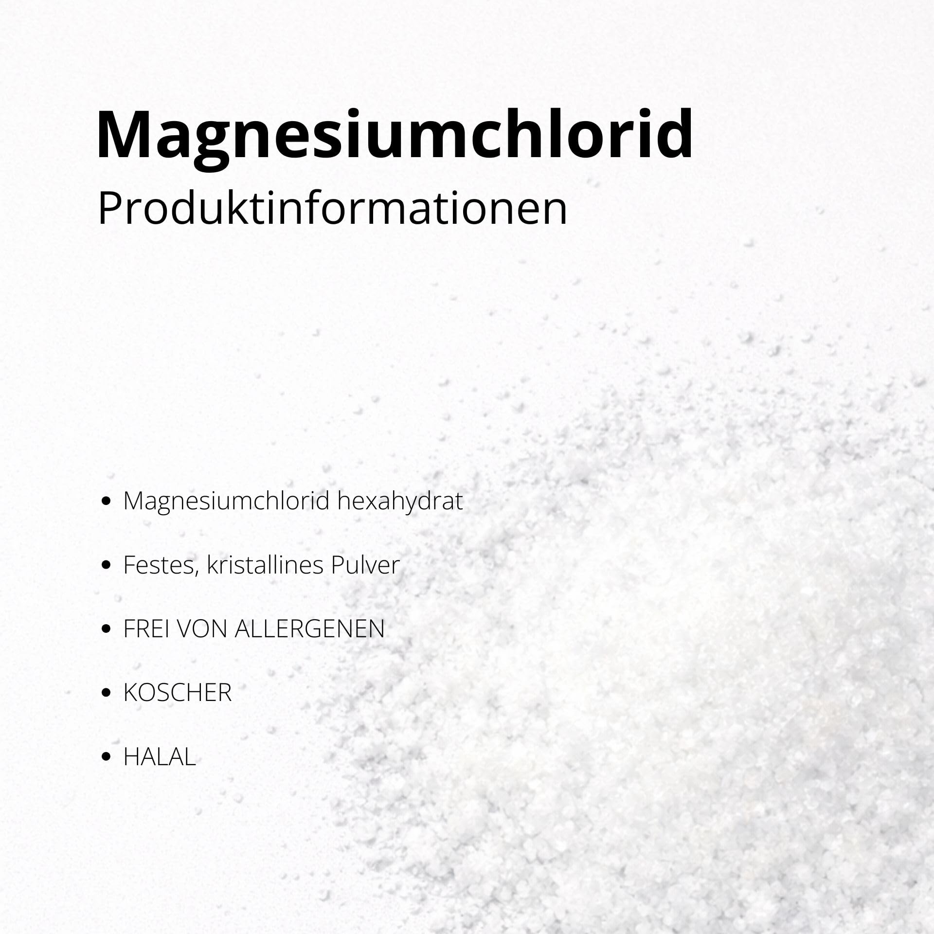 DIACLEANSHOP Magnesiumchlorid Hexahydrat 7,5kg Pharmaqualität E511 | Ideal für Magnesiumöl Magnesiumspray Fußbad Vollbad Aquaristik
