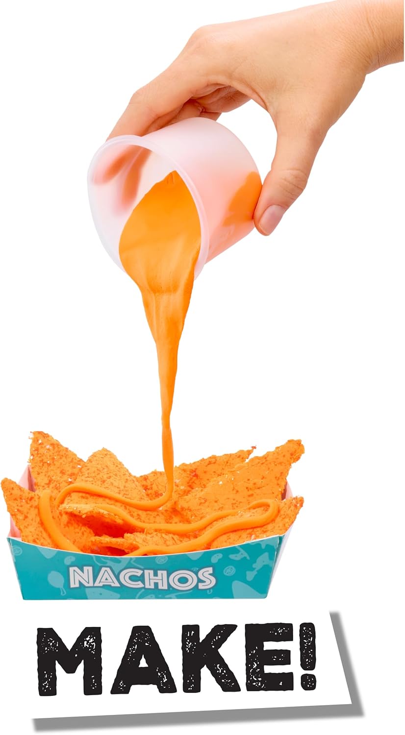 Nachos DIY Slime Kit - Unboxing Ingredients to Make, Smash, and Stretch Your Food Slime, Ages 8+