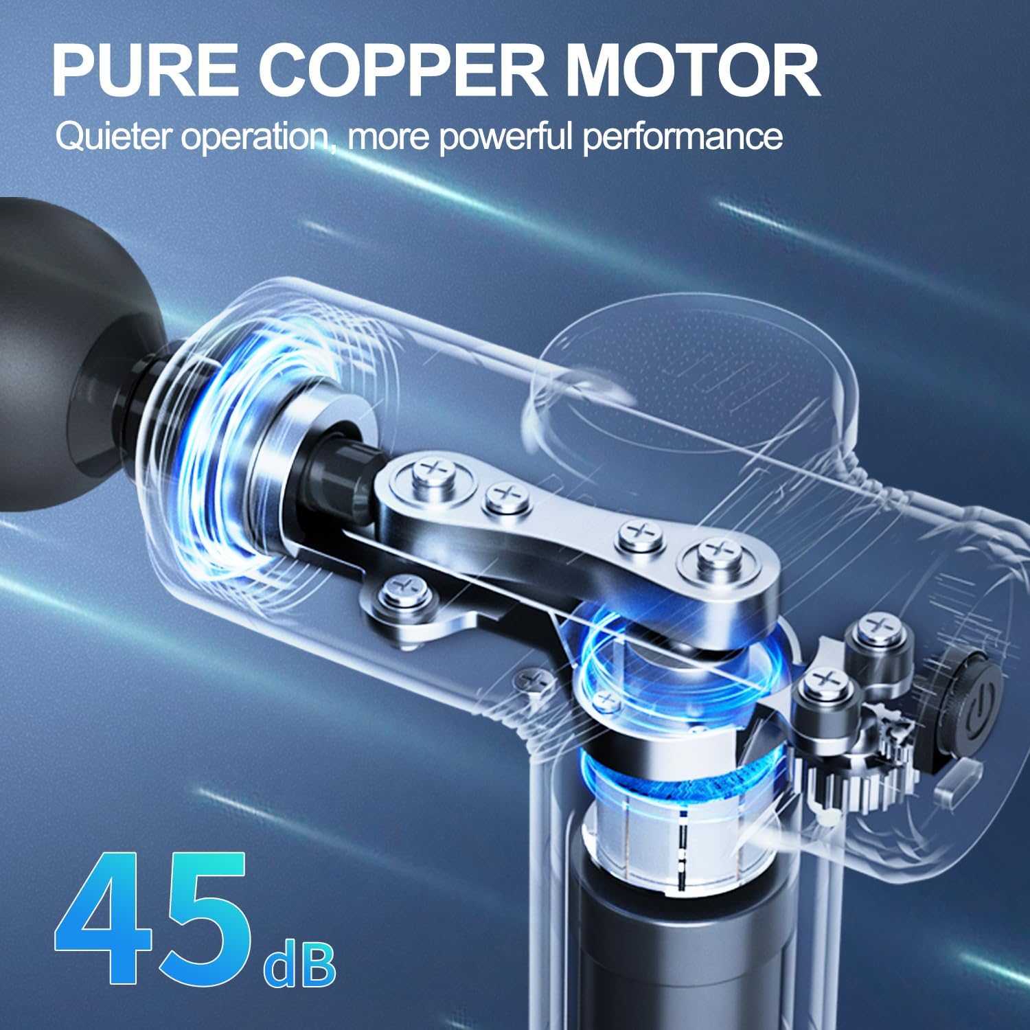 Massage Gun Deep Tissue Electric Massagers Mini Massage Gun Travel with 4 Massage Heads Muscle Percussion Massager Gun Gift for Women and Men, Black - Image 2