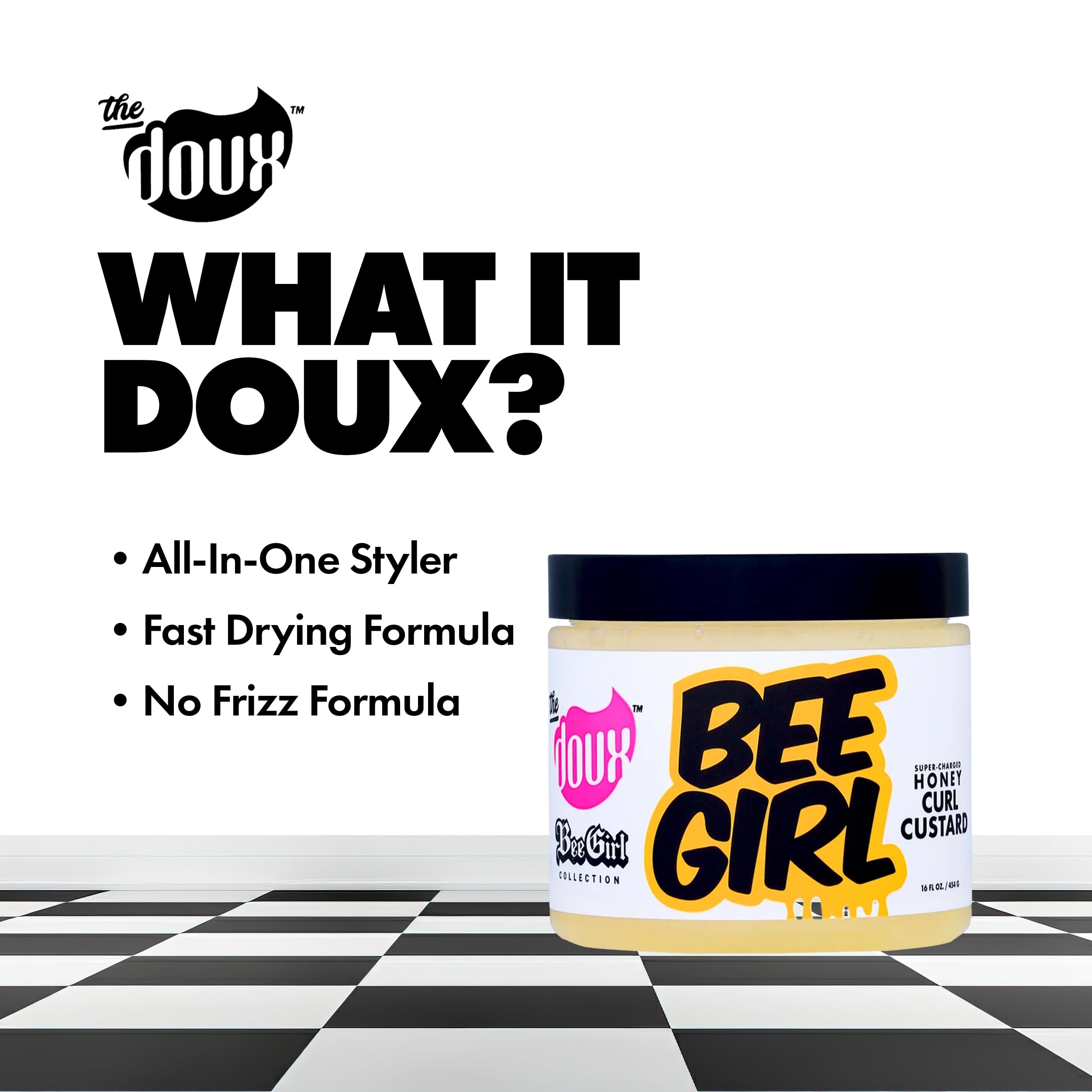 The Doux Bee Girl Honey Curl Custard 454g