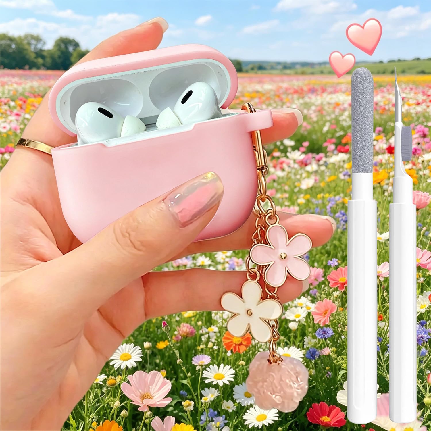 Amazon.com: Cute Pink Case for Airpods Pro 2nd/1st Generation
