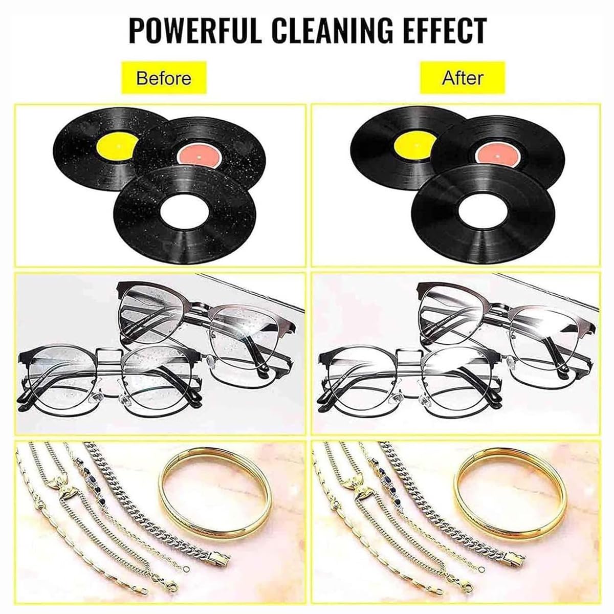 Pulitore ad ultrasuoni commerciale da 6 litri, macchina per la pulizia di dischi in vinile ad ultrasuoni, lavadischi portatile con timer digitale e riscaldatore, per orologi, gioielli, occhiali
