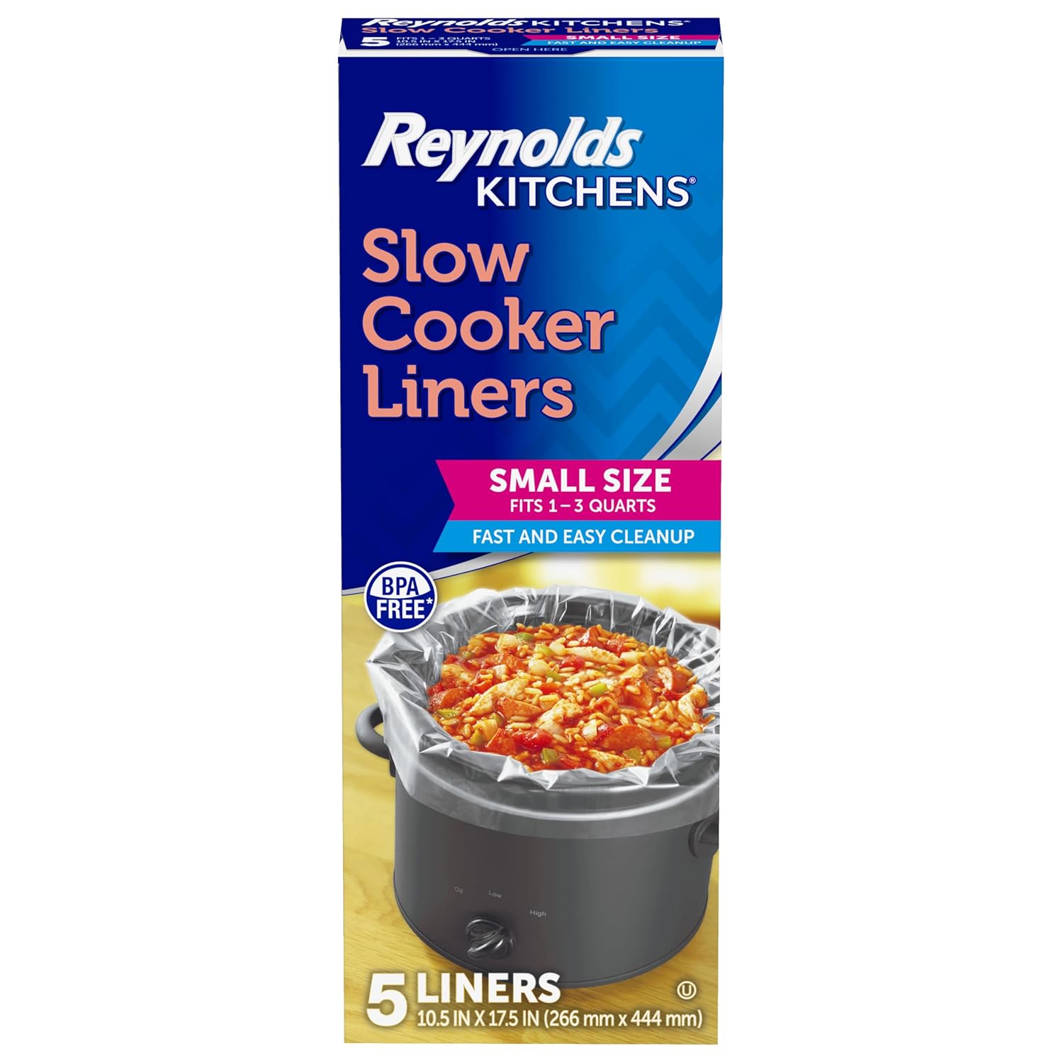 Reynolds Kitchens Slow Cooker Liners Small 1-3 quart 5 Count