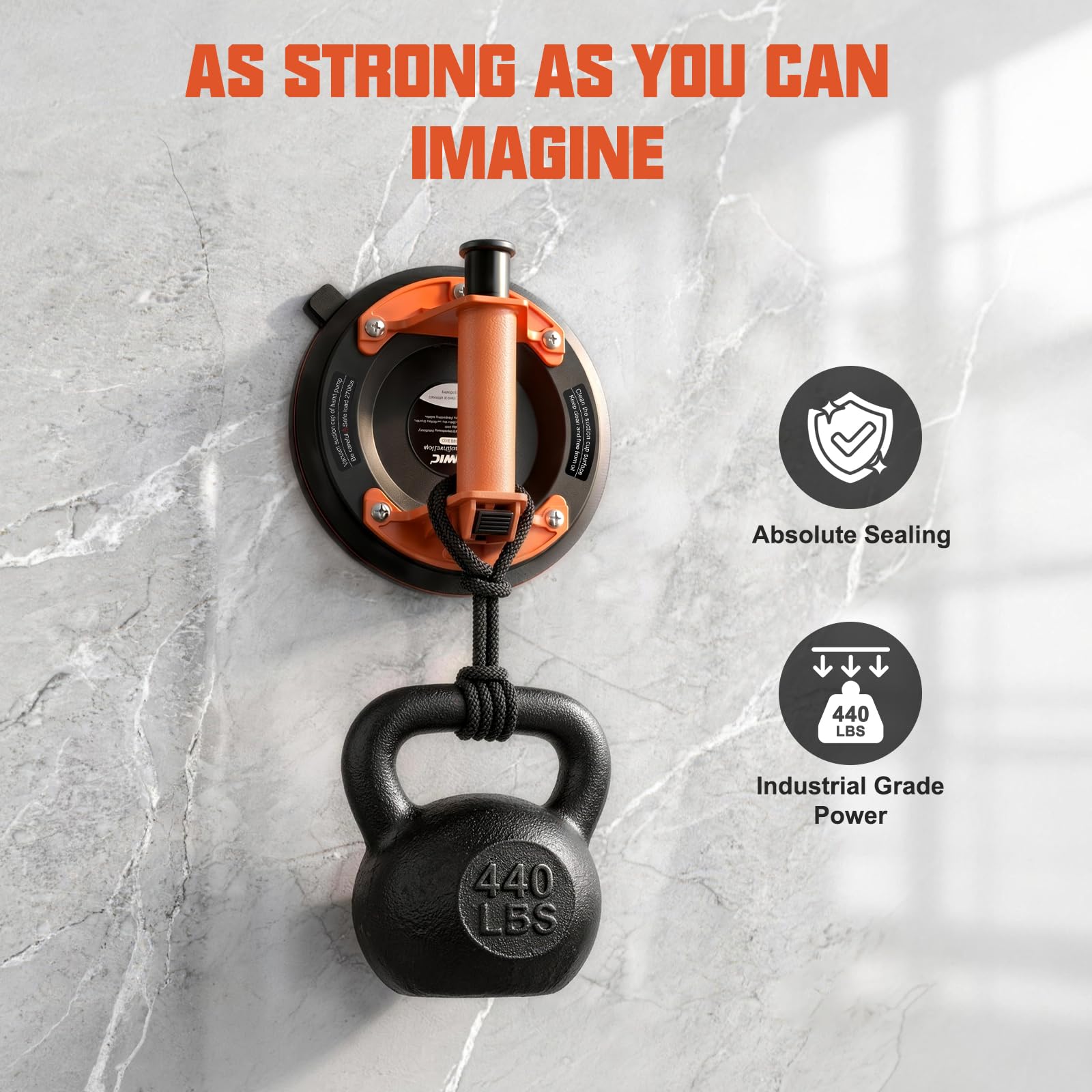 Heavy Duty Suction Cups - Lift Glass & More -3
