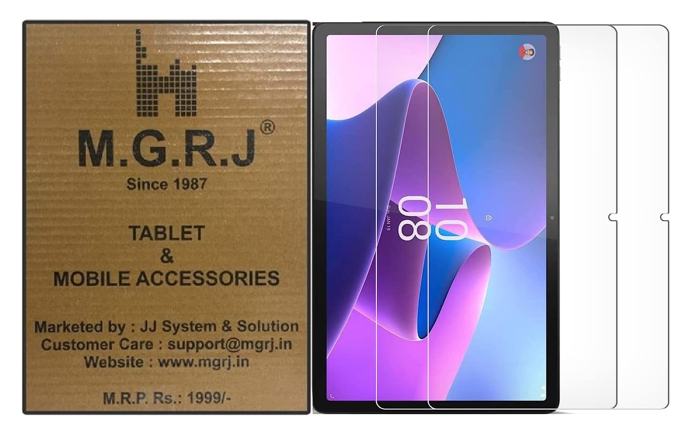 M.G.R.J® Tempered Glass Screen Protector for Lenovo Tab P11 Pro (2nd Gen) (11.2 inch) (Pack of 2) (B0C89N7258) Amazon Price History, Amazon Price Tracker