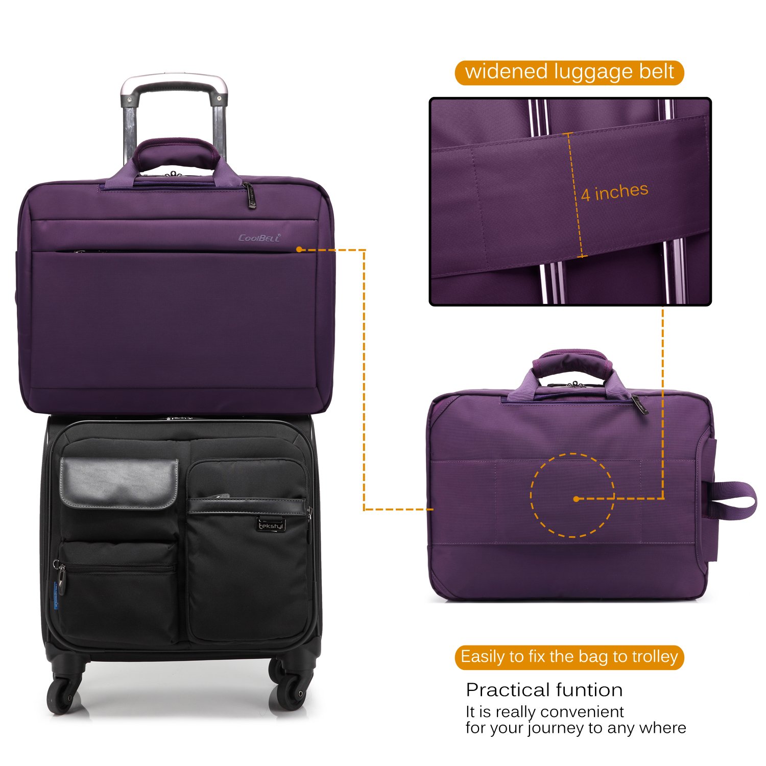 Bolso Para Notebook Coolbell Cb-5002 Maleta Ejecutiva Nylon / Derebaja.com