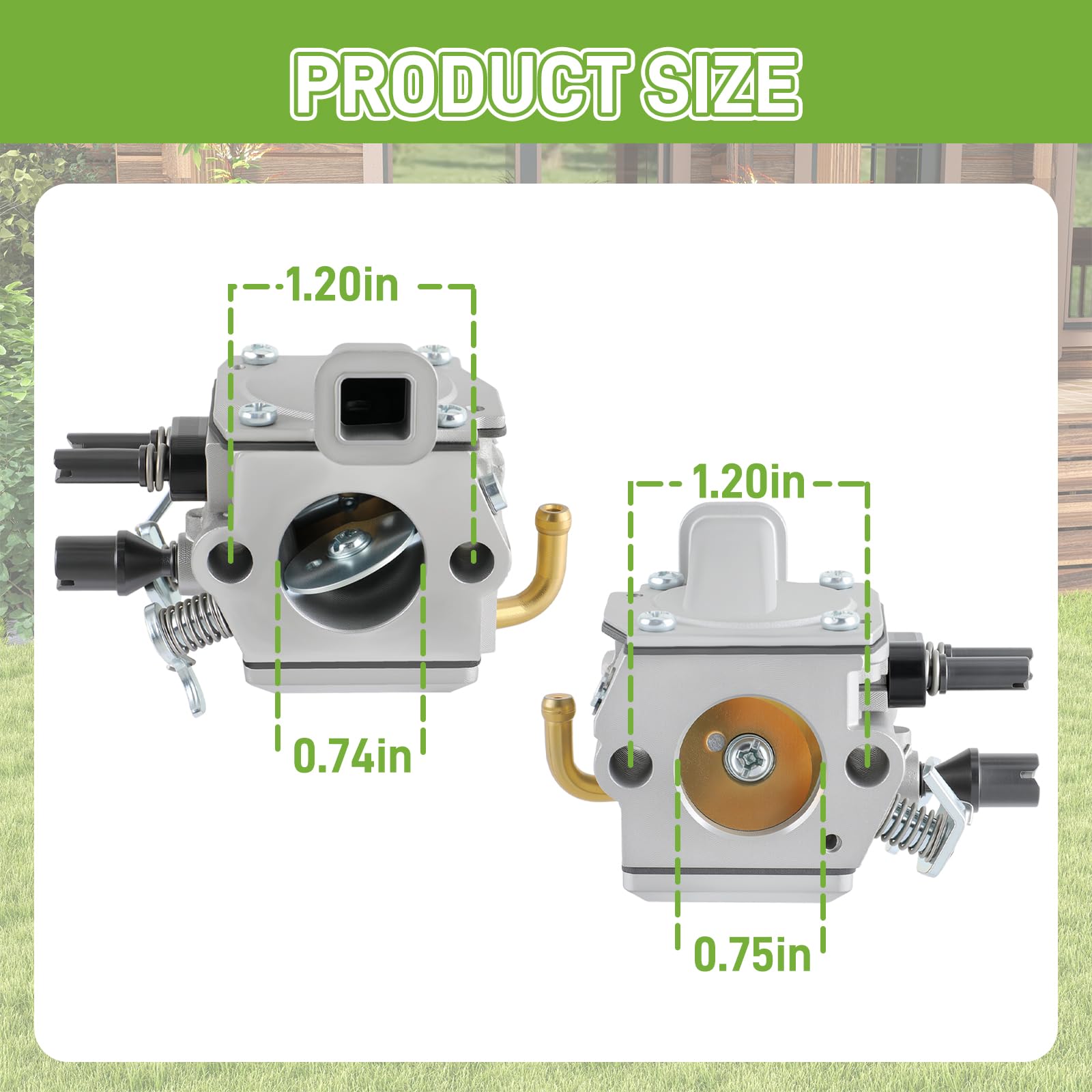 Carburador 1125-120-0651 para motosierra Sthil 034 036 MS340 MS350 360Pro Tillotson 40-HE-20A Parts Zama C3A-S31A Carb con kit de afinación