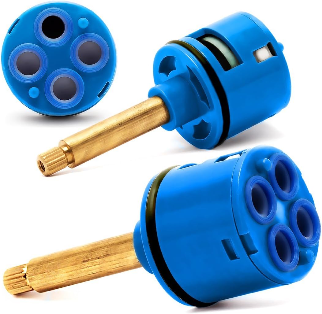Rolli Shower Cartridge Universal Replacement Ceramic Disc 4 Way Brass Faucet Diverter Mixer Tap D 35mm L 65mm