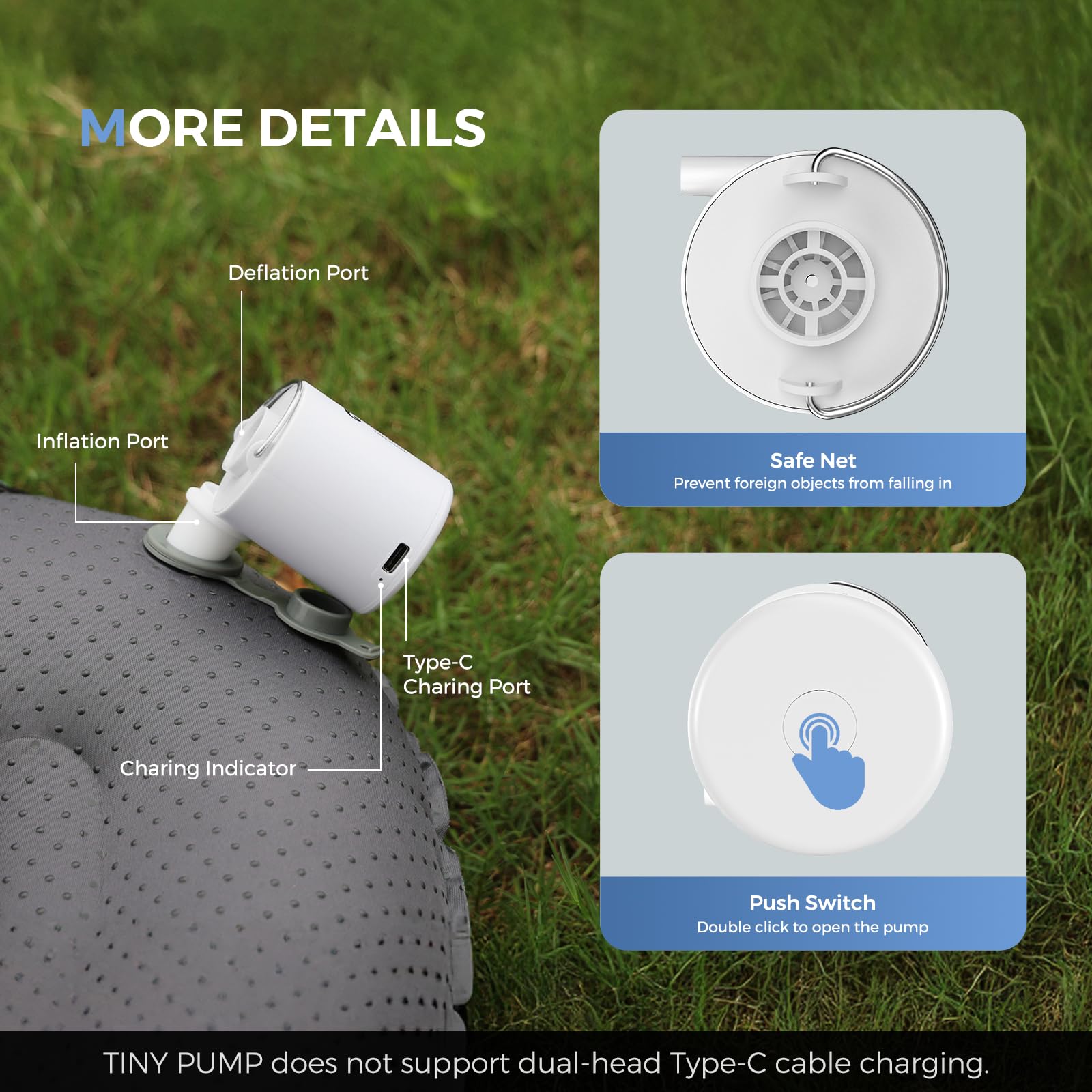 Matelas Gonflable FLEXTAILGEAR Portable Air Pup With 3600Ah