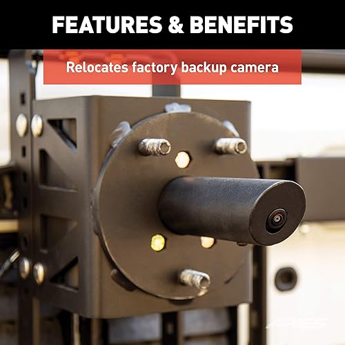 Miniatura 5 de ARIES 2563001 Jeep Wrangler JL - Portaneumáticos de repuesto para puertas traseras ajustables y resistentes para ruedas de hasta 37 pulgadas