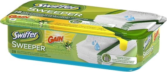 Swiffer 83065 Swiffer Sweeper Wet Mopping Cloth Refills with Gain Scent