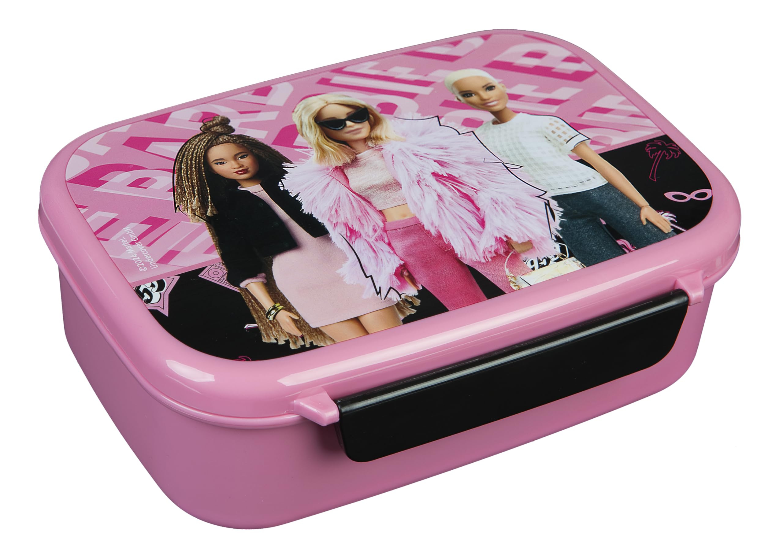 Scooli Barbie Lunch Box with Removable Insert Nursery Sandwich Box School Lunch Box Plastic BPA Free