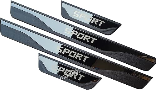 GZBFTDH Protector de rasguños para umbral de puerta de automóvil, para Kia Picanto 2012-2022, piezas de accesorios de acero con ABS, cubierta de