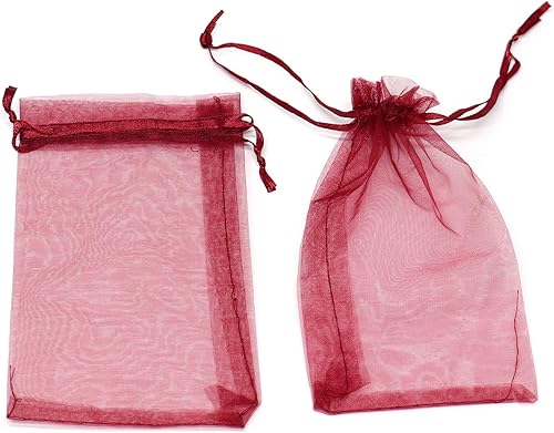Miniatura 184 de Dealglad 100pcs Drawstring Organza bolsas de joyería caramelo para fiestas, casamientos, regalos Negro