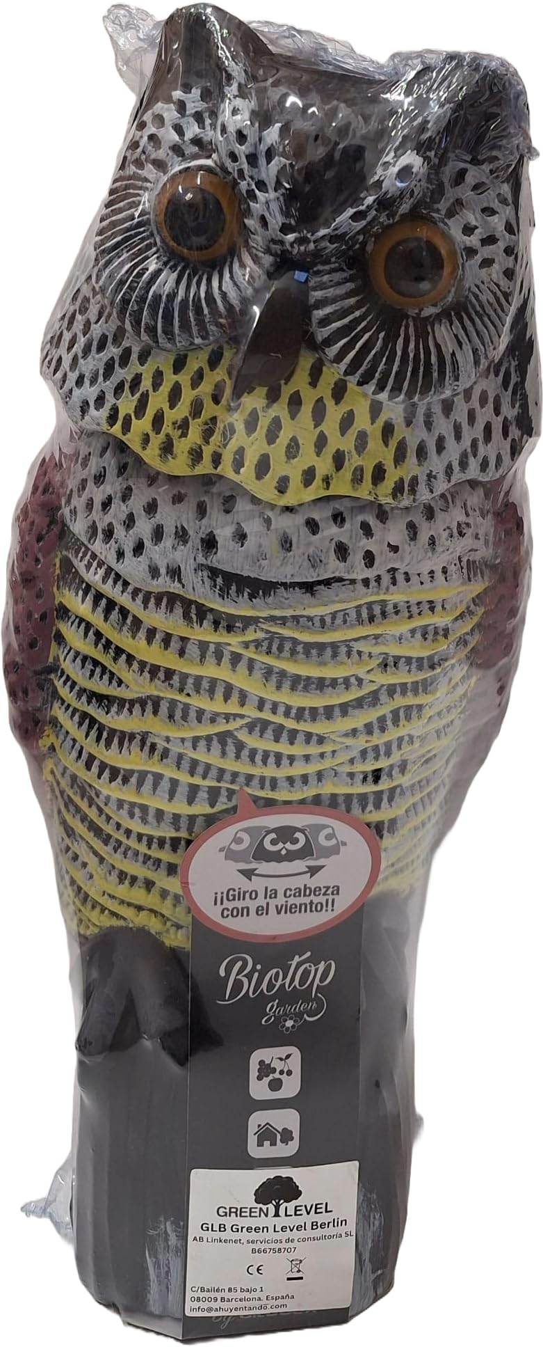 Búho Espantapájaros | Cabeza Giratoria | 6 Unidades |