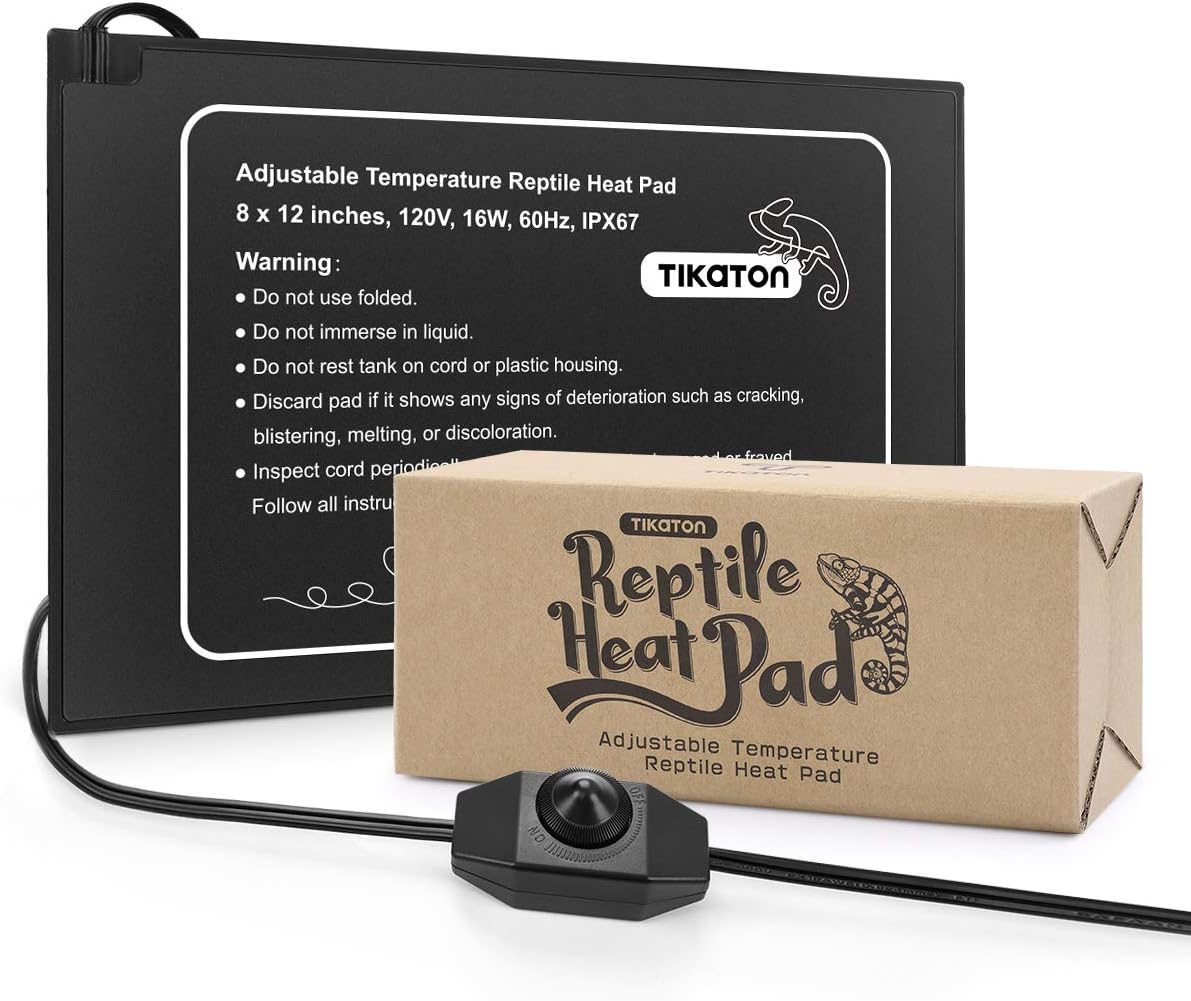 Tikaton Reptile Heat Pad Adjustable Temperature Under