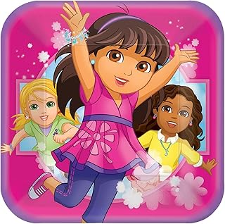 Amscan Dora and Friends Square Lunch Plates