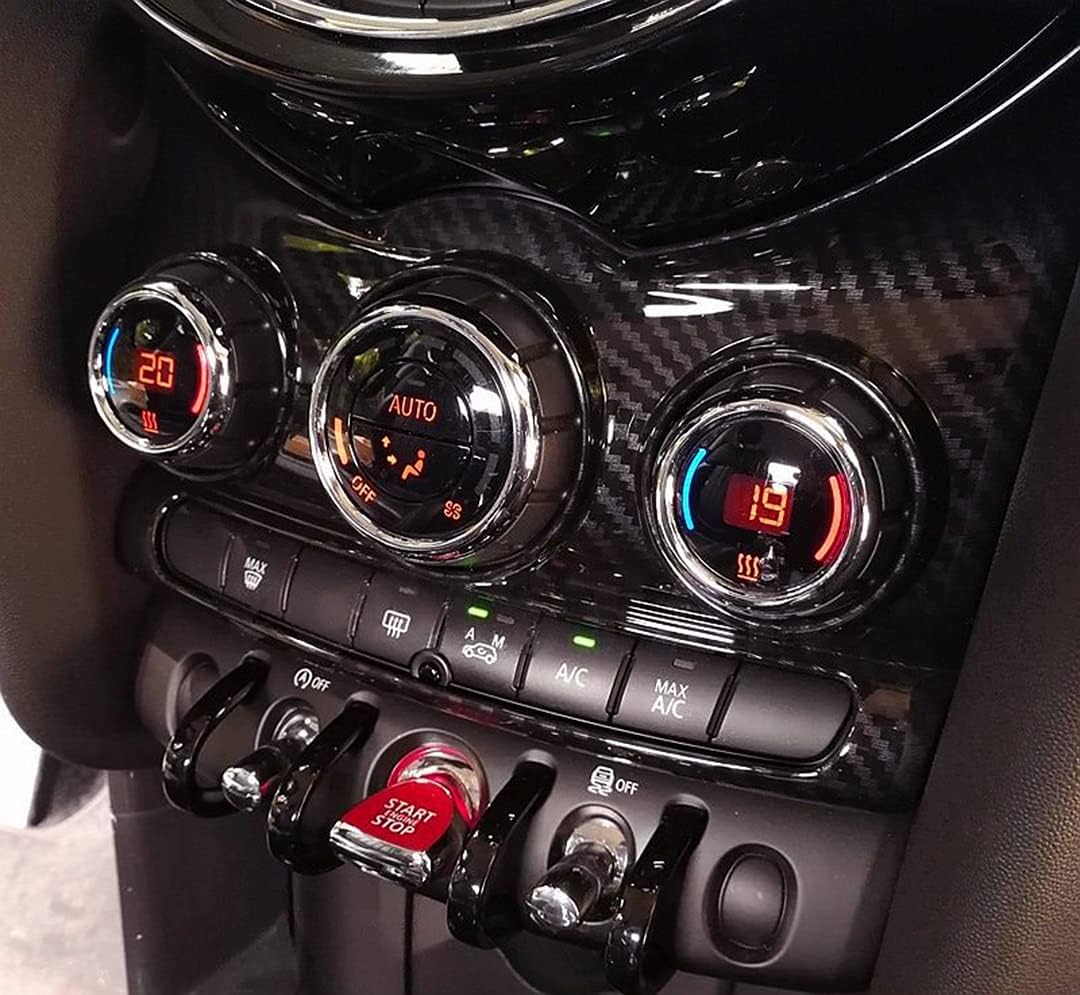 UNICUS Center Dashboard Console Cover 1x Compatible with Mini Cooper F55 F56 F57 Carbon Effect